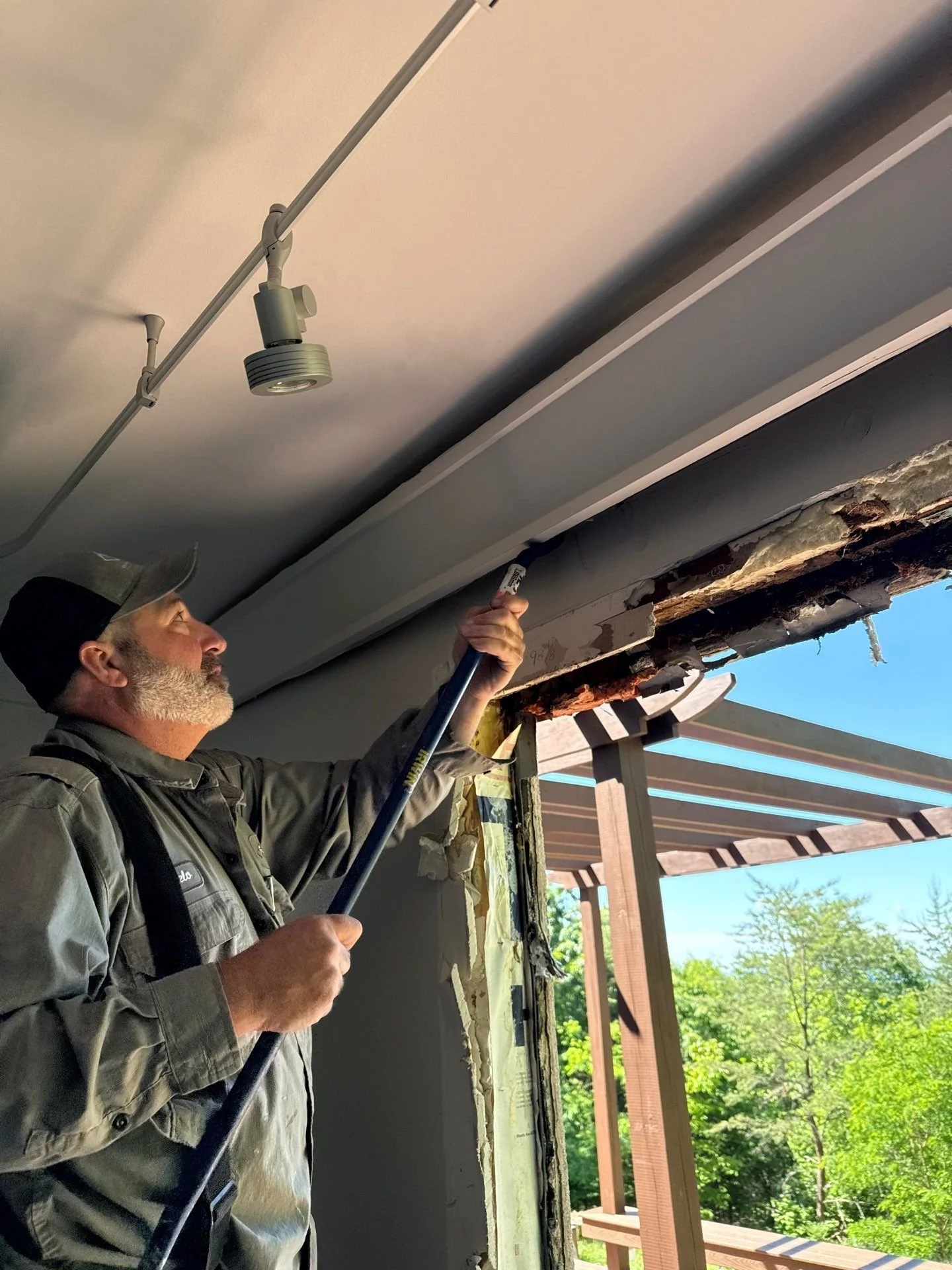 Repairing rotted exterior trim